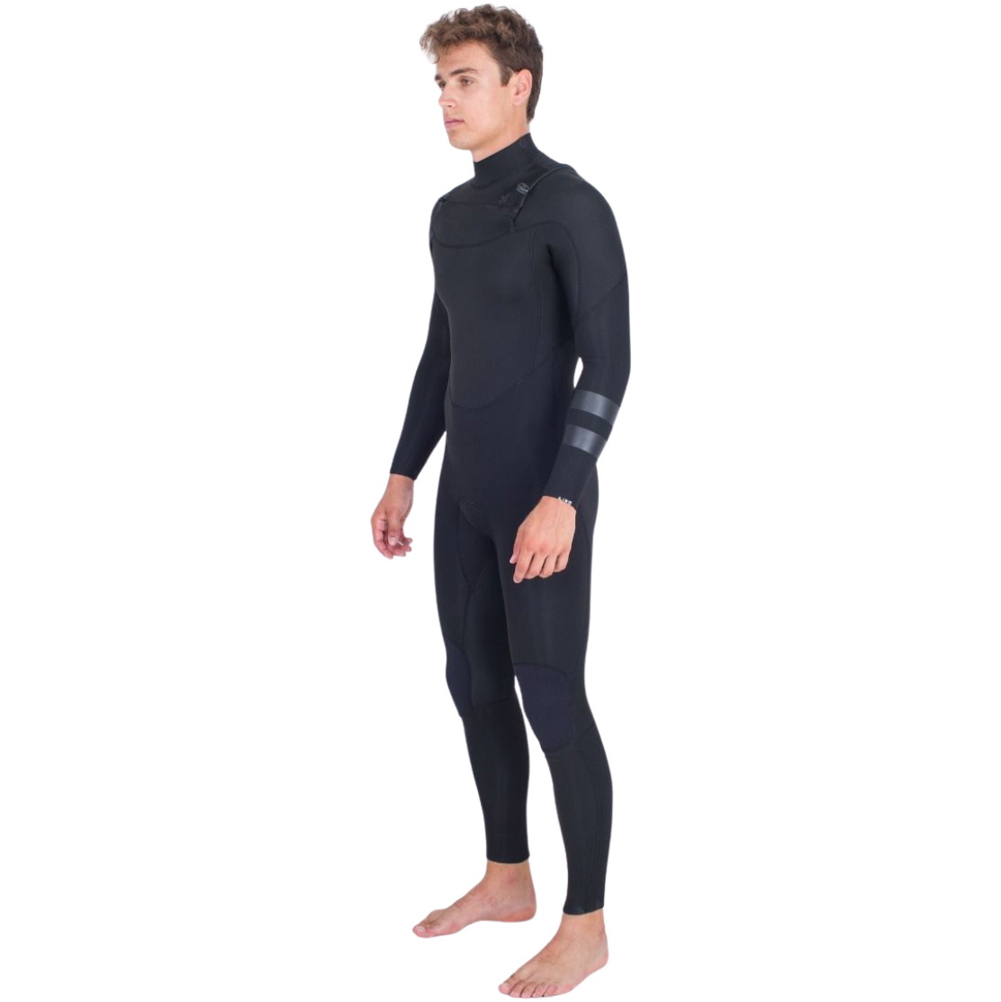 2026 Hurley Da Uomo Air 4/3mm Chest Zip Muta MFS0013413 - Black